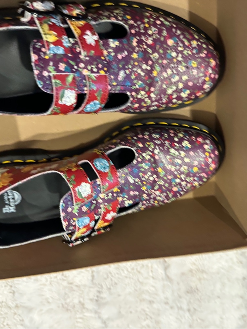Dr. Marten 8065 Mary Jane Platform Shoes - Black/Multicolor, NIB, Size 39 (US 8) - Picture 8 of 8